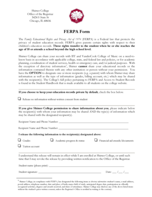 FERPA Form