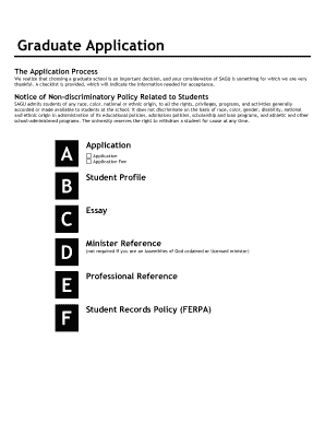 Graduate Application Form