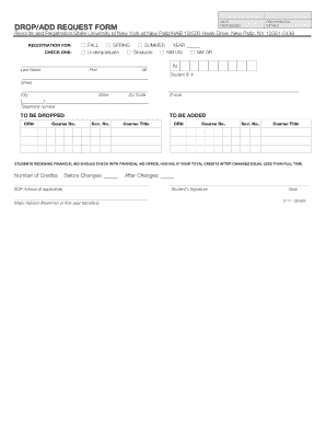 Drop/Add Request Form