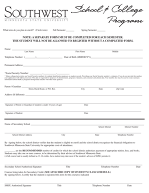 Student Enrollment Form