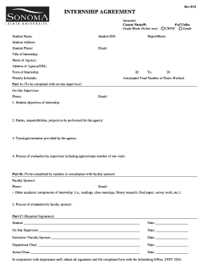 Internship Agreement