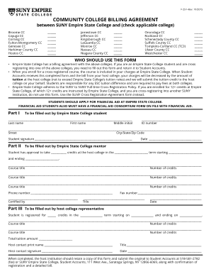 Community College Billing Agreement