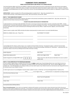FERPA Release Form
