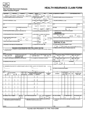 New York State Health Insurance Claim Form