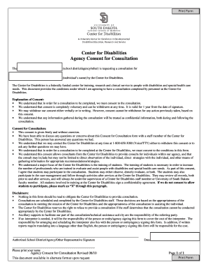 Agency Consent for Consultation