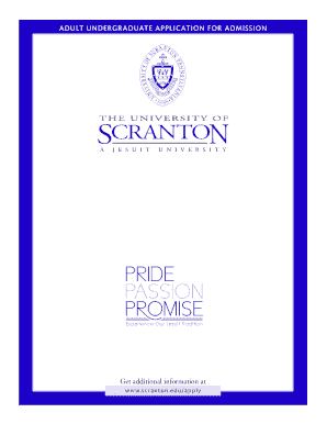 Adult Undergraduate Application for Admission