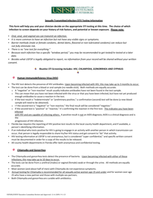 STI Testing Consent Form