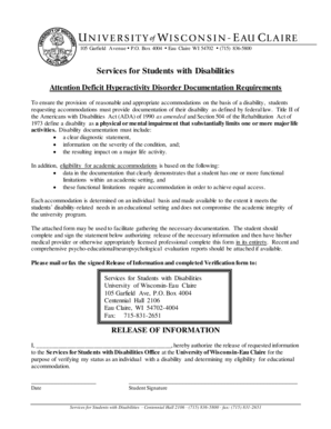 ADHD Documentation Form