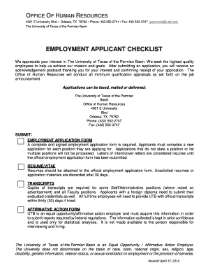 Employment Application Form