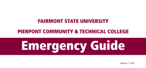 Fairmont State University Emergency Guide