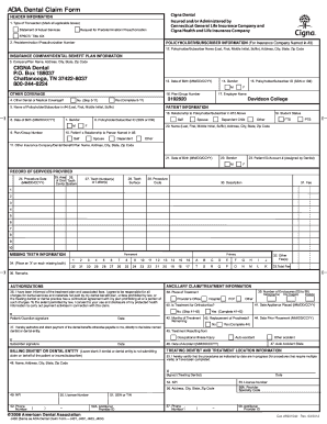 Cigna Dental Claim Form