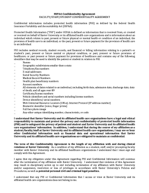 HIPAA Confidentiality Agreement