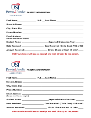 Parent Information Form