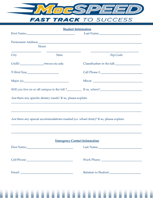 Student Information Form