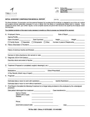 Illinois Workers' Compensation Medical Report