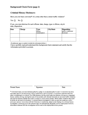 University of Southern Mississippi Background Check Form