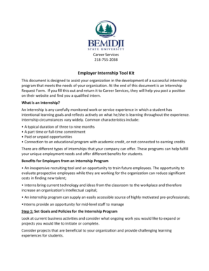 Employer Internship Tool Kit