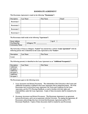 Roommate Agreement