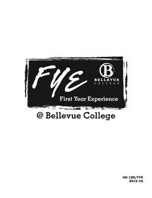 Bellevue College FYE Student Handbook
