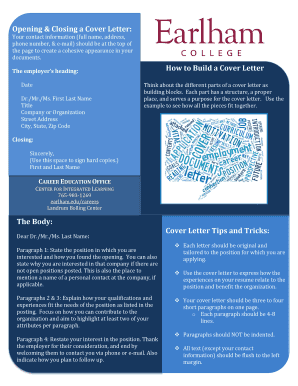 Cover Letter Template