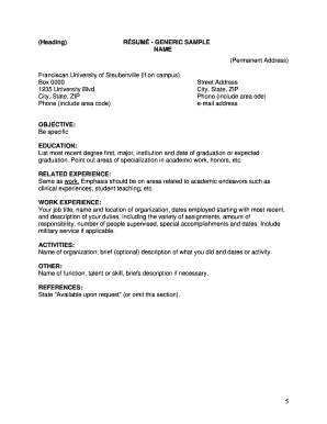 Resume Template