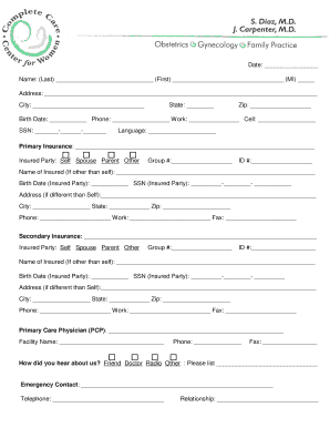 Patient Registration Form