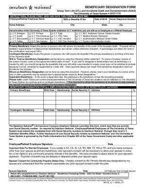 Beneficiary Designation Form