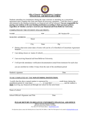 Financial Aid Release Form