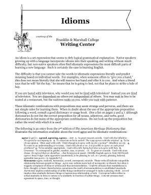 English Idioms Guide