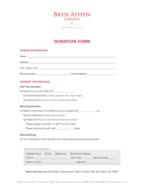 Donation Form