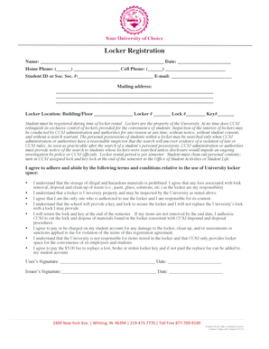 Locker Registration Form