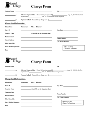 Student Payment Form