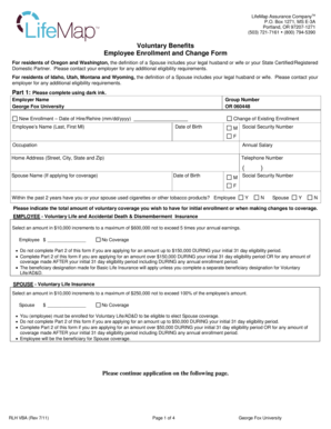 Employee Voluntary Benefits Enrollment Form