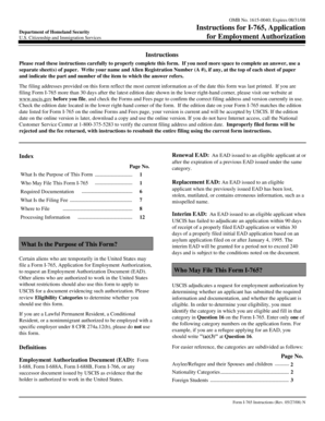 I-765 Application for Employment Authorization