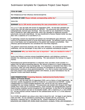 Capstone Project Case Report Template