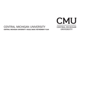 Central Michigan University 403(b) Retirement Plan Enrollment Form
