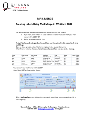fillable online qc cuny mail merge qccunyedu qc cuny fax email