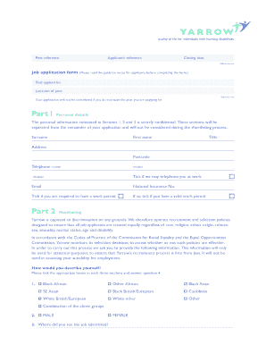 Job Application Form