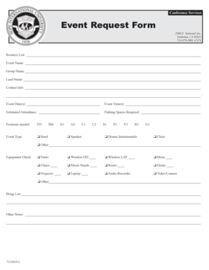 Event Request Form