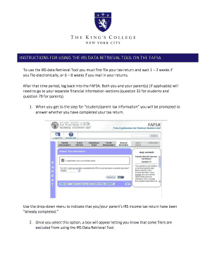 IRS Data Retrieval Tool Instructions