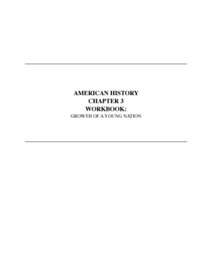 American History Workbook
