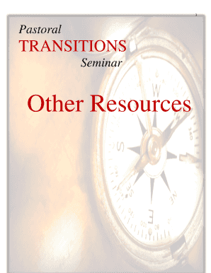 Pastoral Transition Packet