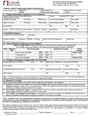 Group Insurance Enrollment Form