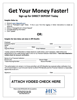 Direct Deposit Enrollment Form