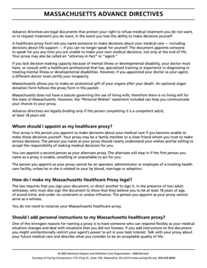 MASSACHUSETTS ADVANCE DIRECTIVES - Hampshire - hampshire