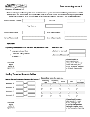 Roommate Agreement