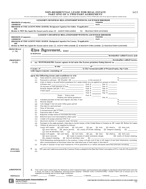Non-Residential Lease Agreement