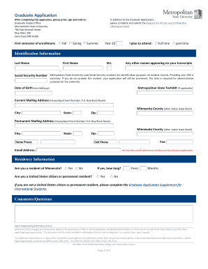 Graduate Application Form