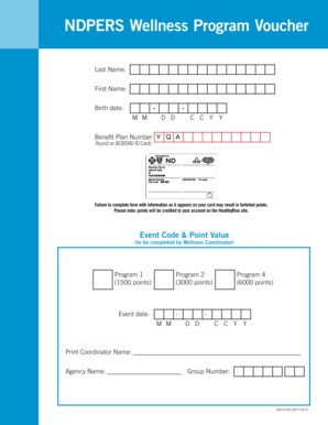 NDPERS Wellness Program Voucher