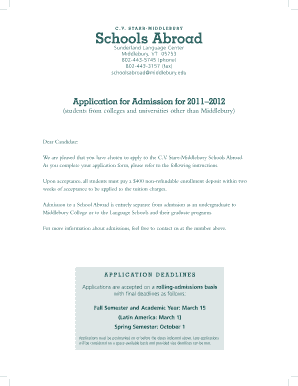 C.V. Starr-Middlebury Schools Abroad Application